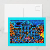Mein blauer Traum Postkarte (Vorne/Hinten)