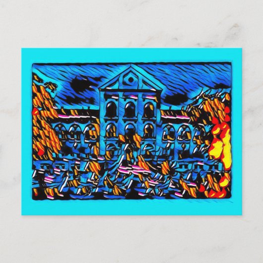 Mein blauer Traum Postkarte (Vorderseite)