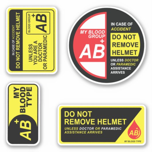 Mein Blocktyp AB Plus Stickers Pack Aufkleber (Vorderseite)