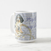 Mein Bluetick Ate My Lessingplan Kaffeetasse (Vorderseite Links)