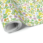 Mein Blume-Design Geschenkpapier (Rolleneckpunkt)