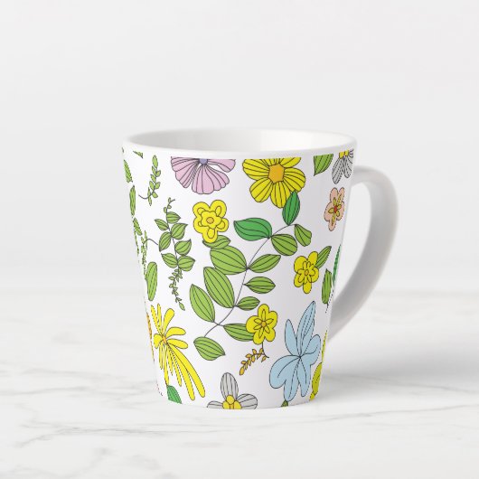Mein Blume-Design Milchtasse (Rechte Ecke)