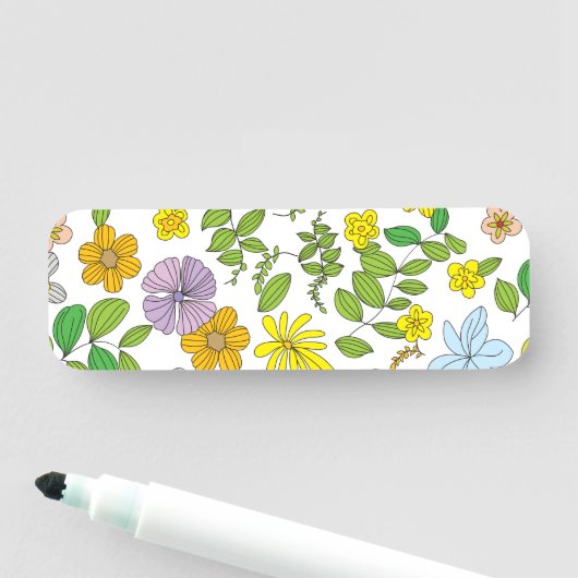 Mein Blume-Design Namensschild (Beispiel)