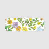 Mein Blume-Design Namensschild (Vorderseite)