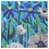 Mein Blumengewebe Stoff (Nahaufnahme)