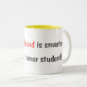 Mein Bluthund ist intelligenter… Tasse (VorderseiteRechts)