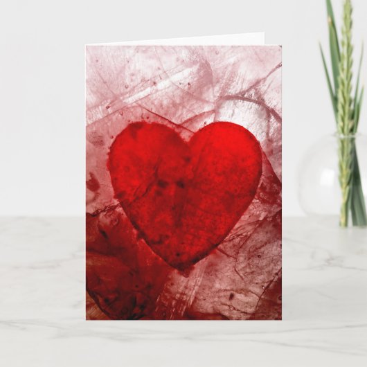 Mein blutiger Valentinsgruß Feiertagskarte (Vorderseite)