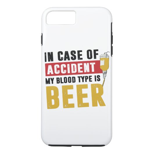 Mein Bluttyp ist Bier Case-Mate iPhone Hülle (Rückseite)