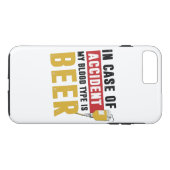 Mein Bluttyp ist Bier Case-Mate iPhone Hülle (Rückseite (Horizontal))