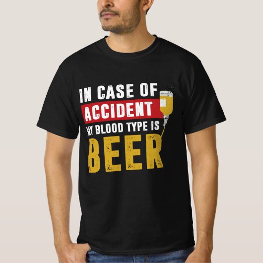 Mein Bluttyp ist Bier T-Shirt (Vorderseite)