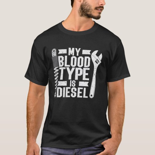Mein Bluttyp ist Diesel T-Shirt (Vorderseite)