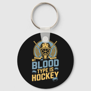 Mein Bluttyp ist Hockey, Eishockeyspieler-Trainer Schlüsselanhänger