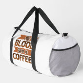 Mein Bluttyp Ist Kaffee Banner Duffle Bag (Rechte Ecke)