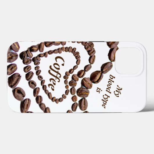Mein Bluttyp ist Kaffee liebt Coffein Case Mate (Rückseite (Horizontal))