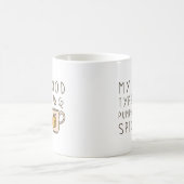 Mein Bluttyp ist Kürbisgewürz Kaffeetasse (Mittel)