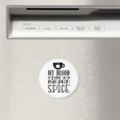 Mein Bluttyp ist Kürbisgewürz Magnet (In Situ (Geschirrspüler))