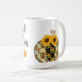 MEIN BLUTTYP IST PUMPKIN SPICE SPRICHWORT KAFFEETASSE (VorderseiteRechts)