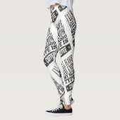 Mein Bluttyp ist schwarz grau Leggings (Links)