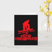 Mein Bluttyp ist Snowboarden Snowboard Snowboarde Karte (Gelbe Blume)