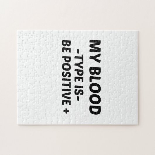 MEIN BLUTTYP POSITIV SEIN PUZZLE (Horizontal)