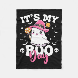 Mein Boo Day Niedlich Halloween Geburtstags-Geiste Fleecedecke