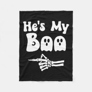 Mein Boo Matching Halloween Pajama Paare hat mein  Fleecedecke