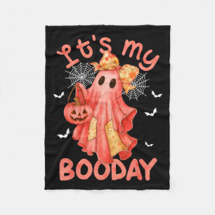 Mein Boo-Tag Halloween Rosa Jeans Geburtstag Geist Fleecedecke