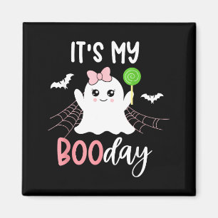 Mein Boo-Tag Süß Halloween Geburtstag Geist Rosa Magnet