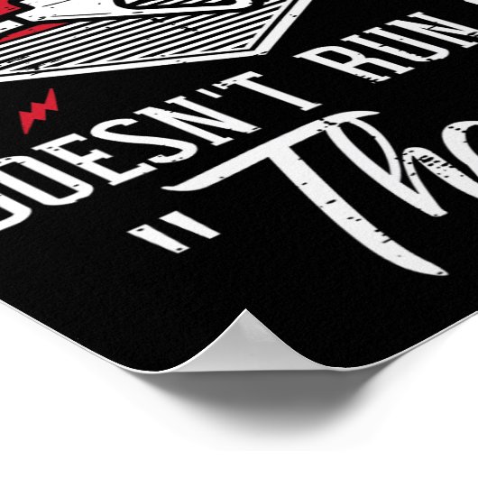 Mein Boot läuft nicht auf dem Tankschiff, auf dem Poster (Ecke)