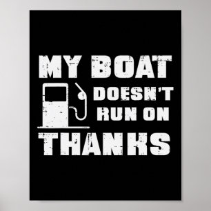 Mein Boot läuft nicht dank der tollen Bootshauptka Poster