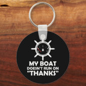 Mein Boot läuft nicht dank sonnigen Boots Schlüsselanhänger (Vorderseite)