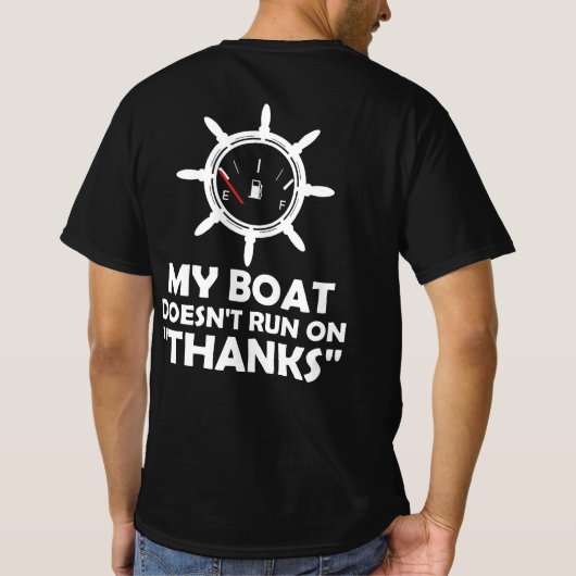 Mein Boot läuft nicht dank sonnigen Boots T-Shirt (Rückseite)