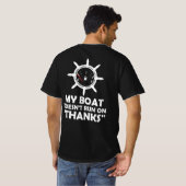 Mein Boot läuft nicht dank sonnigen Boots T-Shirt (Schwarz voll)