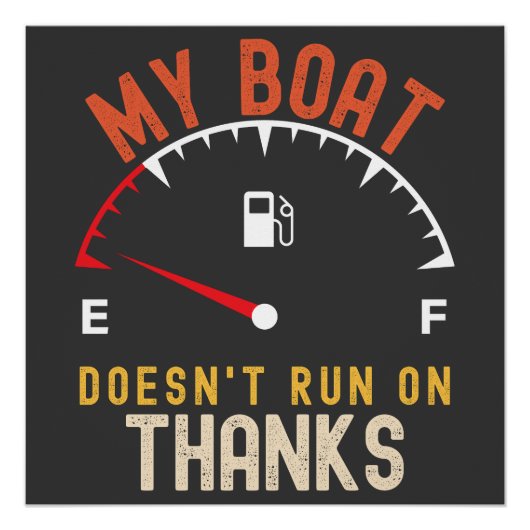 Mein Boot läuft nicht danke. Poster (Vorderseite)