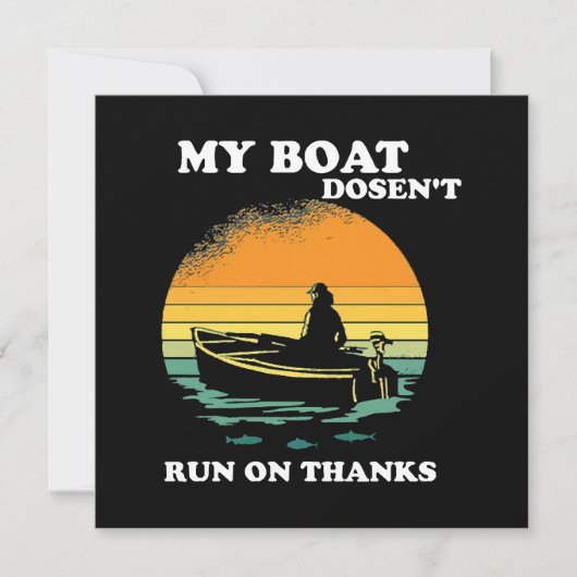Mein Boot läuft nicht mit Danke (Vorderseite)