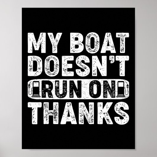 Mein Boot läuft nicht mit Dankesbooten für das eig Poster (Vorne)