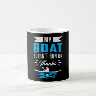 Mein Boot läuft nicht mit dem Boot von Kayak. Kaffeetasse