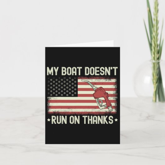 Mein Boot läuft nicht, weil es lustig ist, uns Vin Karte (Vorderseite)