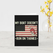 Mein Boot läuft nicht, weil es lustig ist, uns Vin Karte (Gelbe Blume)