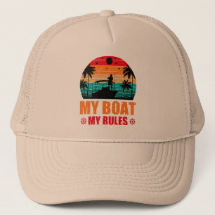 Mein Boot, Meine Regeln, Angler, Sonnenuntergang V Truckerkappe