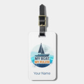 Mein Boot meine Regeln für Captain oder Skipper Vi Gepäckanhänger (Vorderseite vertikal)