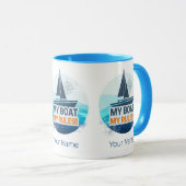 Mein Boot meine Regeln für Captain oder Skipper Vi Tasse (VorderseiteRechts)