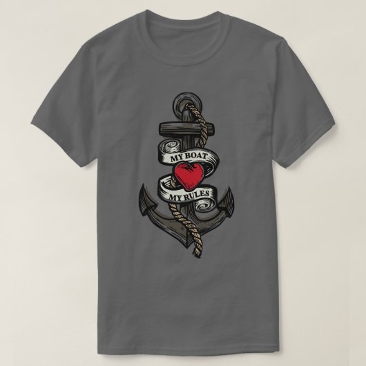 Mein Boot, meine Regeln IV, Captain Bootführer von T-Shirt (Design vorne)