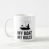 Mein Boot meine Regeln Kaffeetasse (Links)