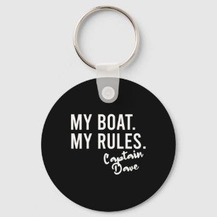 Mein Boot, meine Regeln, Kapitän Dave, personalisi Schlüsselanhänger