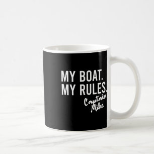 Mein Boot, meine Regeln, Kapitän Mike, personalisi Kaffeetasse