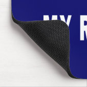 Mein Boot. Meine Regeln - lustige Bootfahrt Mousepad (Ecke)