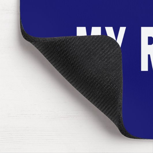 Mein Boot. Meine Regeln - lustige Bootfahrt Mousepad (Ecke)