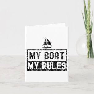 Mein Boot Meine Regeln Yacht Bootsführer Schiff 1 Karte