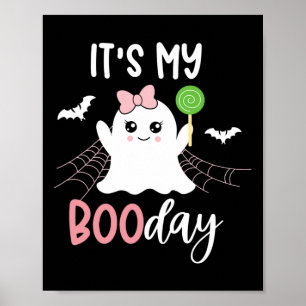 Mein Bootstag Niedliches Halloween-Geburtstagsgeis Poster
